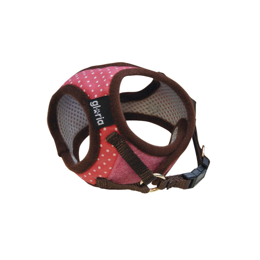 Gloria Peitoral Rosa com Bolinhas para c&atilde;es, , large Imagem n&uacute;mero 1