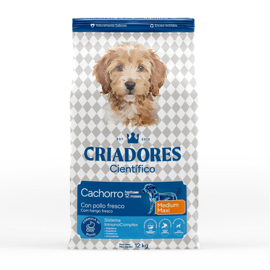 Criadores Cient&iacute;fico Medium-Maxi Ra&ccedil;&atilde;o de frango para cachorros, , large Imagem n&uacute;mero 1