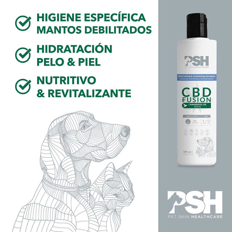 PSH CBD Fusion Champô para cães e gatos,  Imagem número 3 PSH CBD Fusion Champô para cães e gatos, , large Imagem número 3