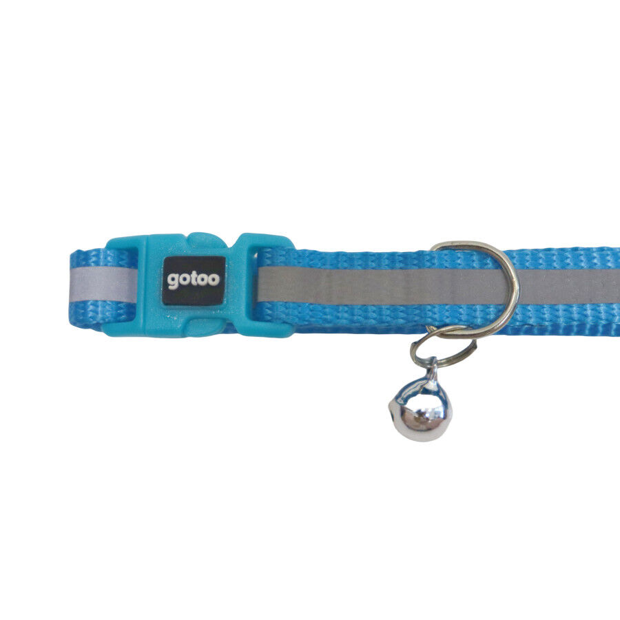 Gotoo Coleira nylon azul para gatos, , large Imagem n&uacute;mero 4