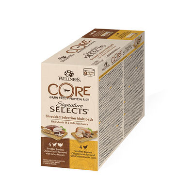 Wellness Core Shredded Selection lata para gatos - Multipack 8