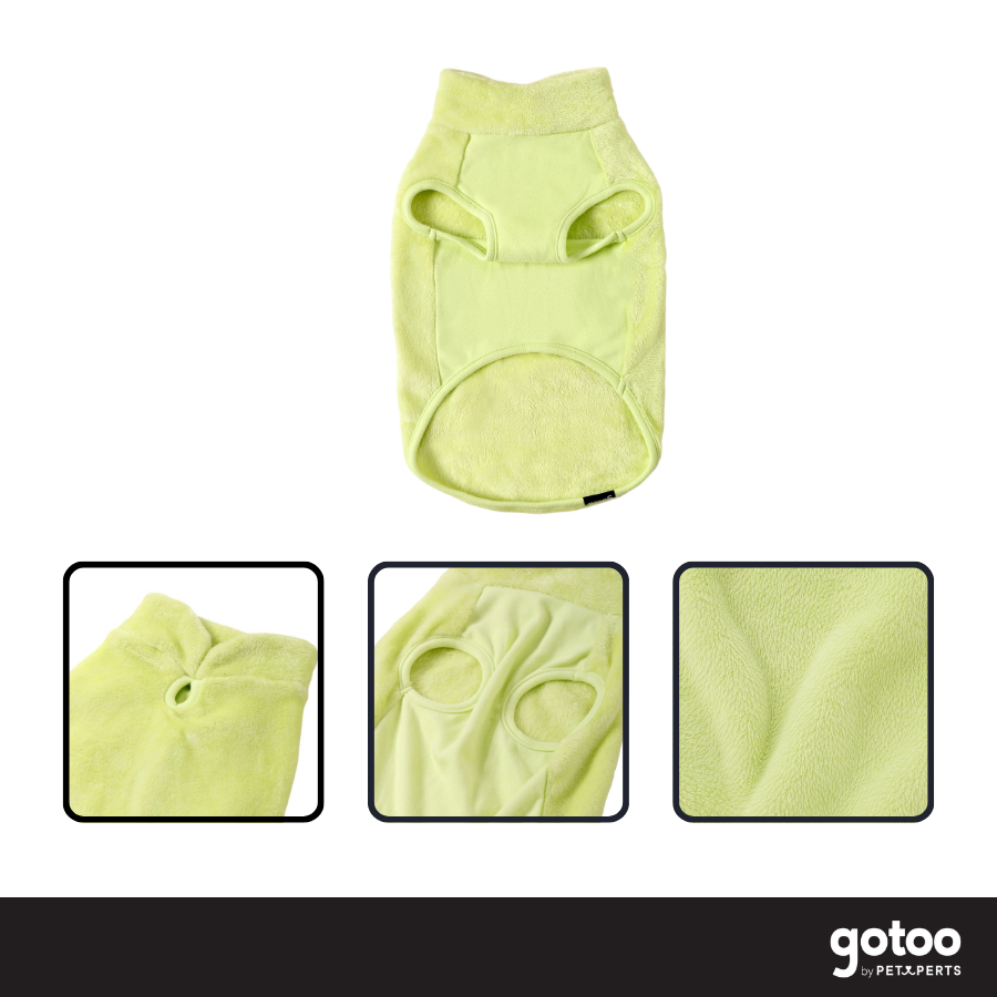 Gotoo Camisola Polar Verde-Lima para c&atilde;es, , large Imagem n&uacute;mero 3