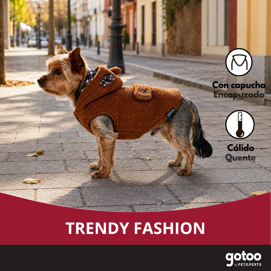Gotoo Casaco Teddy Castanho para c&atilde;es, , large Imagem n&uacute;mero 6