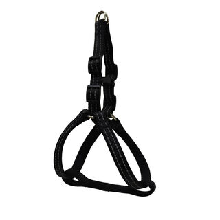 Gotoo Peitoral preto de nylon refletor para cães