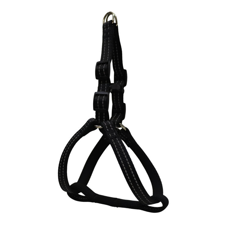 Gotoo Peitoral preto de nylon refletor para cães,  Imagem número 1 Gotoo Peitoral preto de nylon refletor para cães, , large Imagem número 1