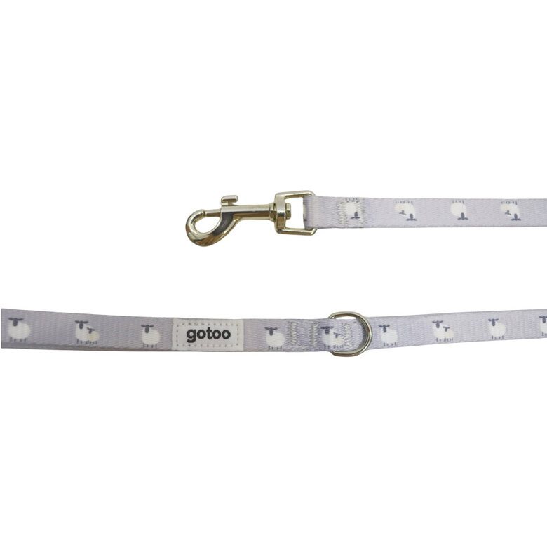 Gotoo Trela estampada cinza para cães,  Imagem número 5 Gotoo Trela estampada cinza para cães, , large Imagem número 5
