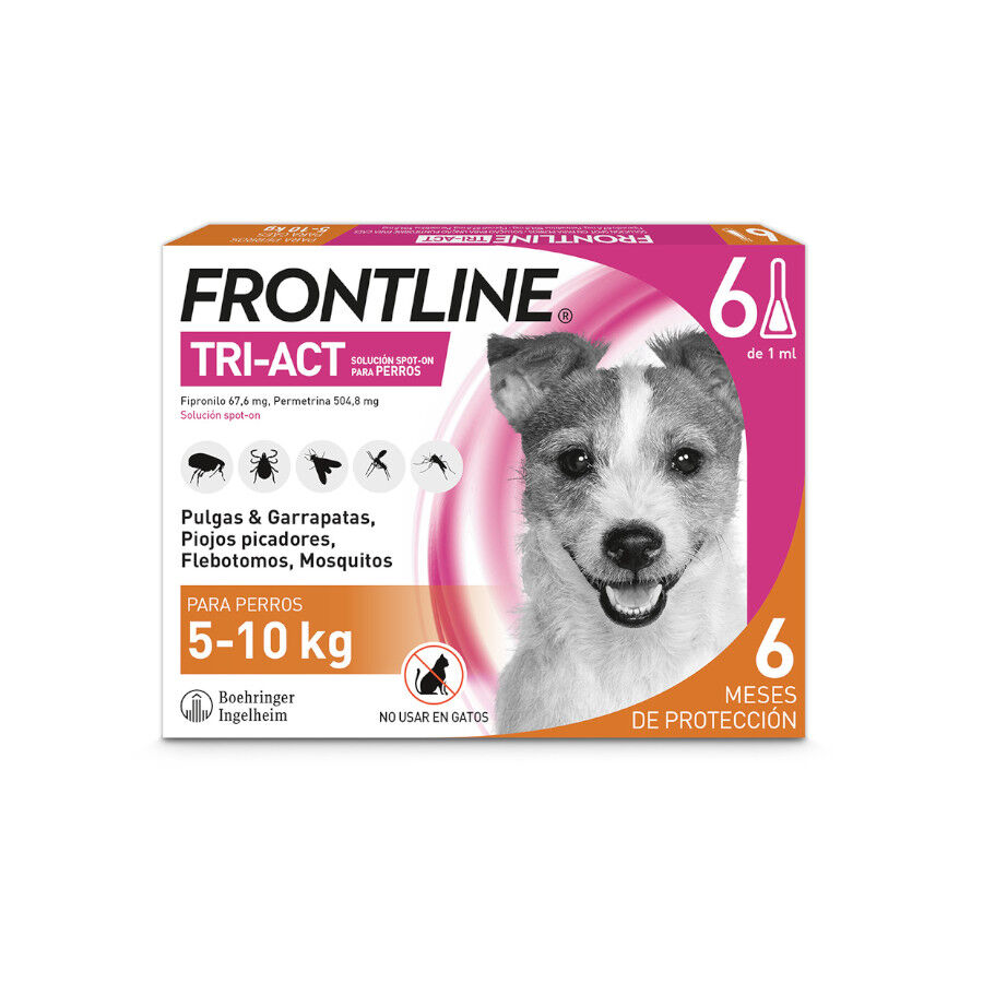 Frontline Tri-Act Pipetas Antiparasit&aacute;rias para c&atilde;es, , large Imagem n&uacute;mero 1
