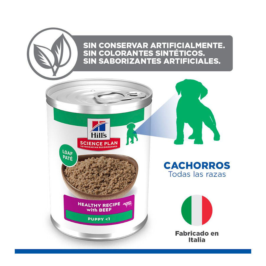 370 g Hill's Science Plan Puppy Beef P&acirc;t&eacute; enlatado para c&atilde;es, , large Imagem n&uacute;mero 5