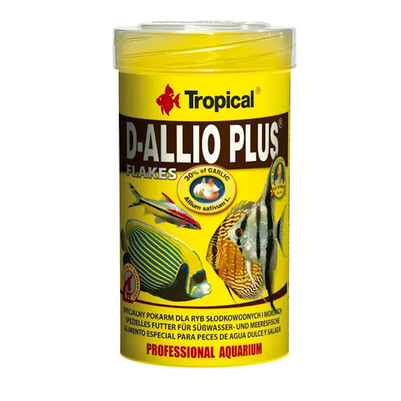 Tropical D-Allio Plus Flakes Alimento em Escamas para peixes ,  Imagem número 1 Tropical D-Allio Plus Flakes Alimento em Escamas para peixes , , large Imagem número 1
