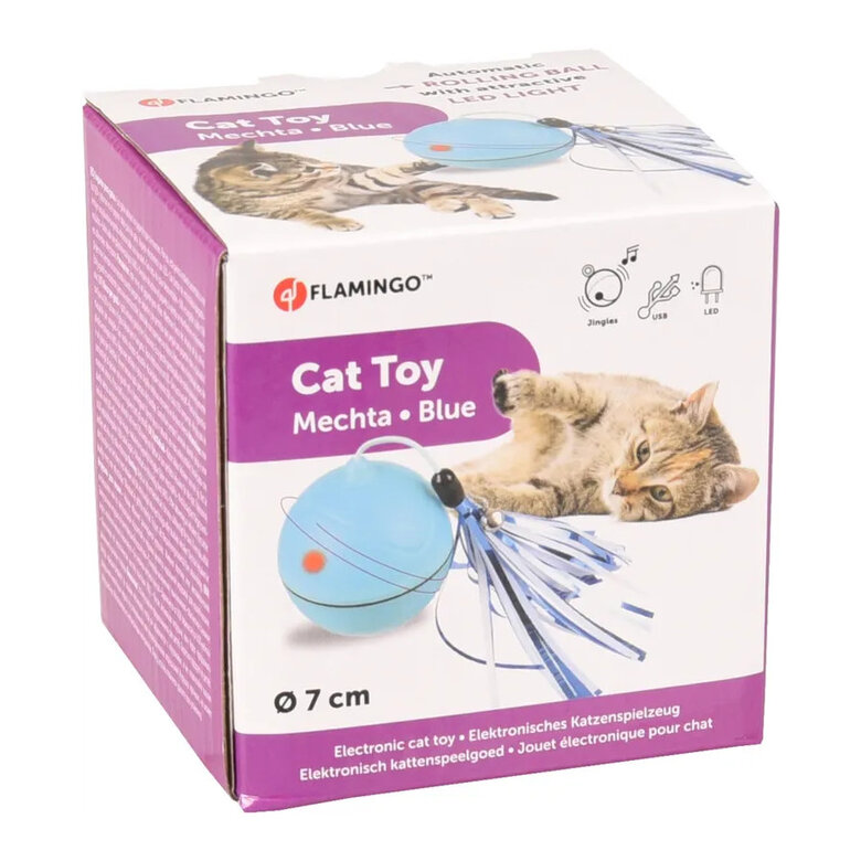Flamingo Magic Mechta Azul Bola com movimento para gatos ,  Imagem número 4 Flamingo Magic Mechta Azul Bola com movimento para gatos , , large Imagem número 4