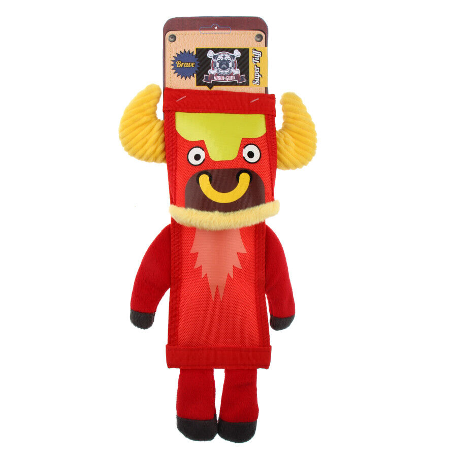 Wow Gum Tuff Stuff Touro de Peluche para c&atilde;es , , large Imagem n&uacute;mero 1