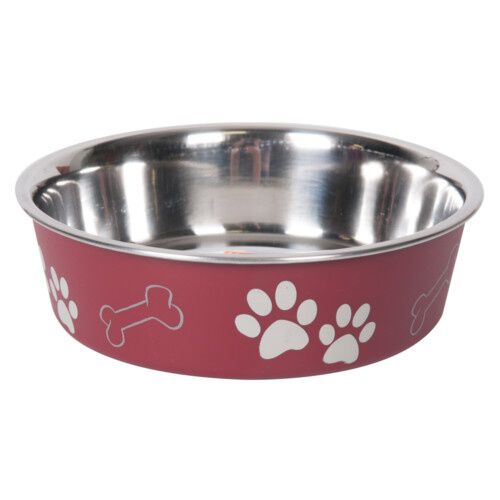 Flamingo rojo con huellas comedero perros y gatos Imagem n&uacute;mero 1