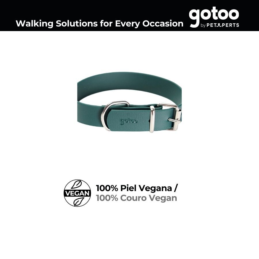 Gotoo Coleira vegan verde para c&atilde;es, , large Imagem n&uacute;mero 3