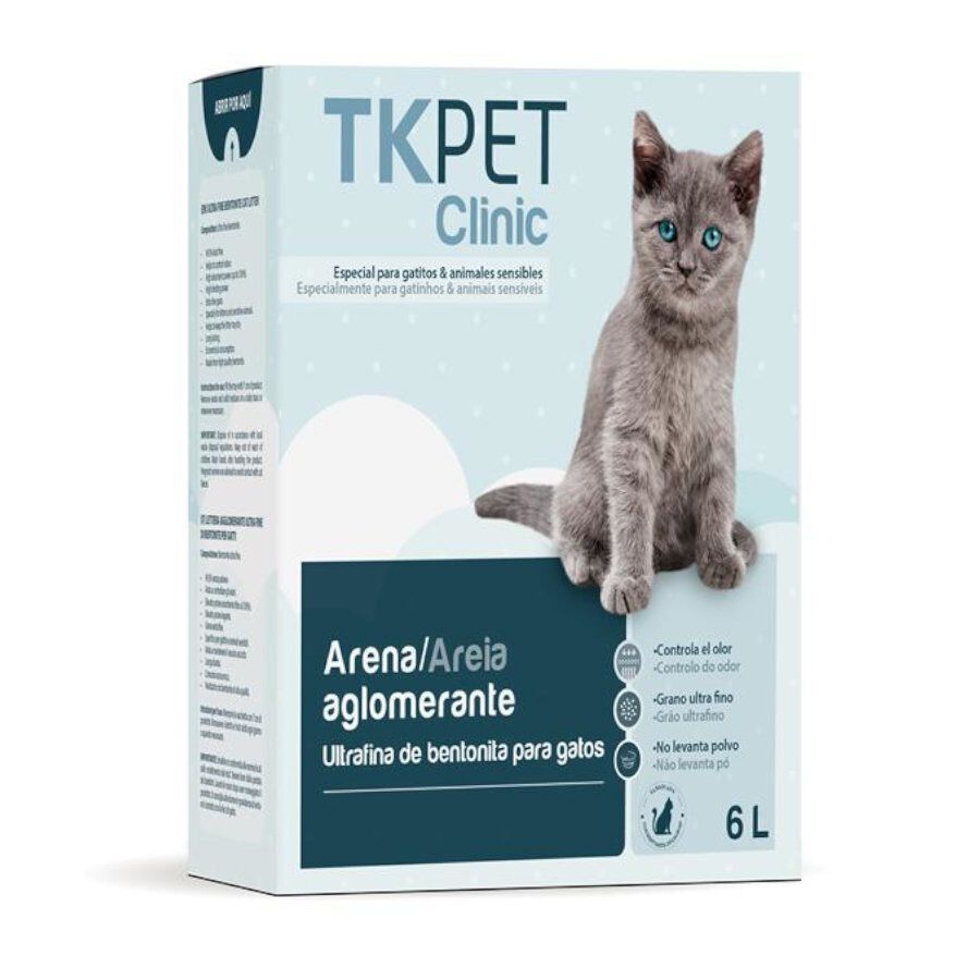 6 L TK-Pet Clinic Areia Ultrafina para gatos, , large Imagem n&uacute;mero 1