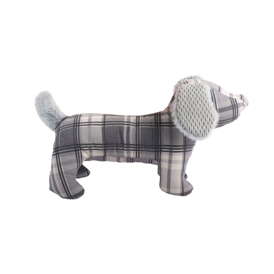 Tootoy! Tartan Dog Cuddler Grey Peluche Teckel para c&atilde;es , , large Imagem n&uacute;mero 2