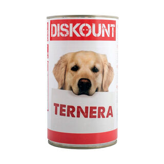 Diskount Adult Vitela lata para cães