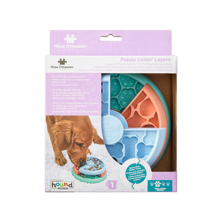 Outward Hound Puppy Lickin' Layers Brinquedo interativo com Snacks para cachorros, , large Imagem n&uacute;mero 7