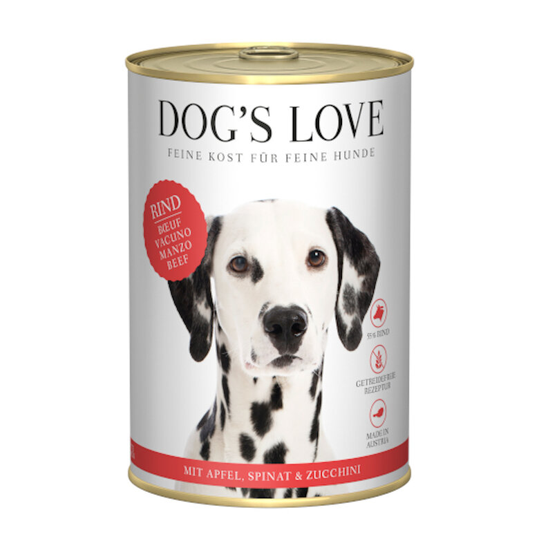 400 g Dog's Love Adulto Carne de Vaca em lata para cães,  Imagem número 1 400 g Dog's Love Adulto Carne de Vaca em lata para cães, , large Imagem número 1