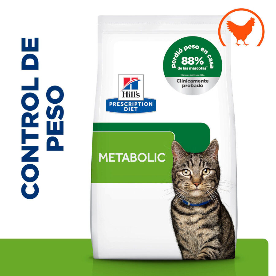 12 kg Hill's Prescription Diet Metabolic ra&ccedil;&atilde;o para gatos, , large Imagem n&uacute;mero 2