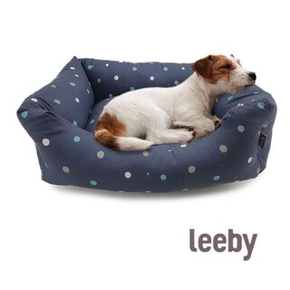Leeby Alcofa Amovível Azul com Pontos para cães