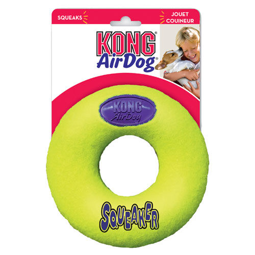 Kong Air Dog Squeaker juguete donut para perros Imagem n&uacute;mero 1