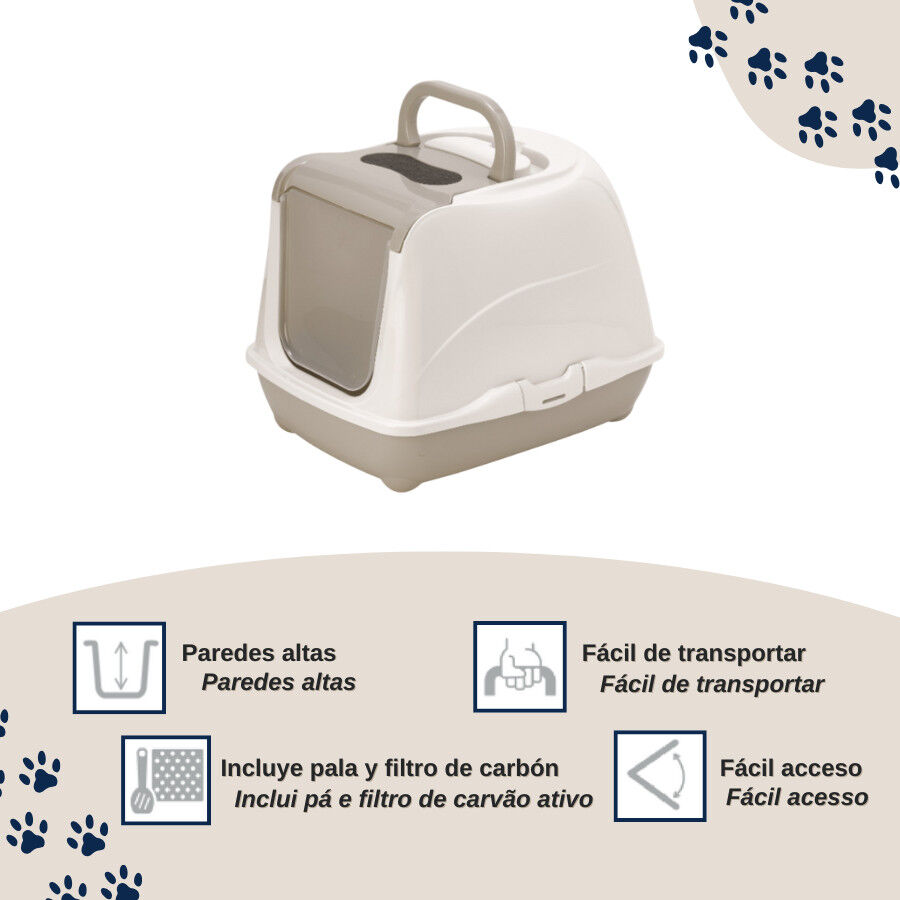 Nice Care Caixa de areia Mega Flip Large Bege para gatos, , large Imagem n&uacute;mero 3