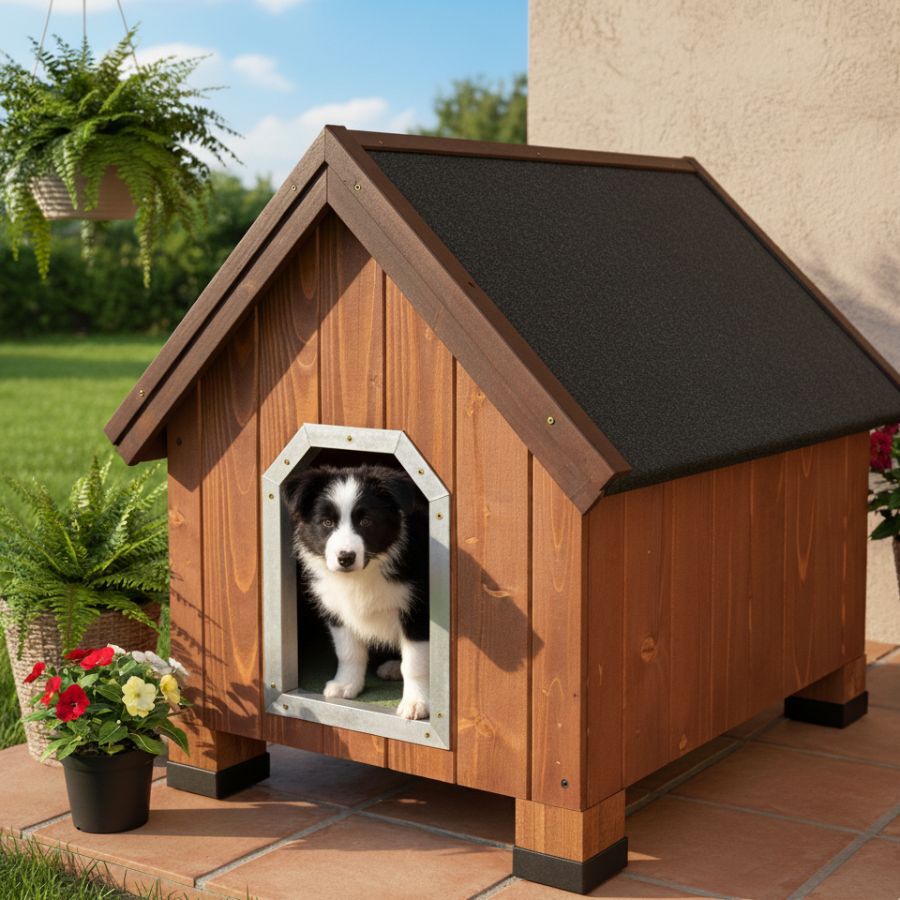 TK-Pet Alpine Casota de Madeira para c&atilde;es, , large Imagem n&uacute;mero 1