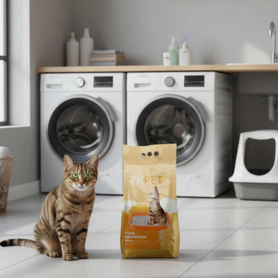 10 L TK-Pet Areia Aglomerante de Bentonita Natural com perfume de Laranja para gatos, , large Imagem n&uacute;mero 2