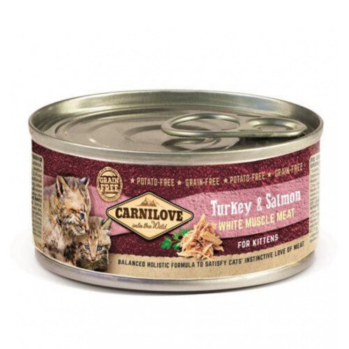 Carnilove Turkey & Salmon comida h&uacute;meda gatos baby Imagem n&uacute;mero 1