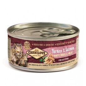 Carnilove Salmão e Peru lata para gatinhos