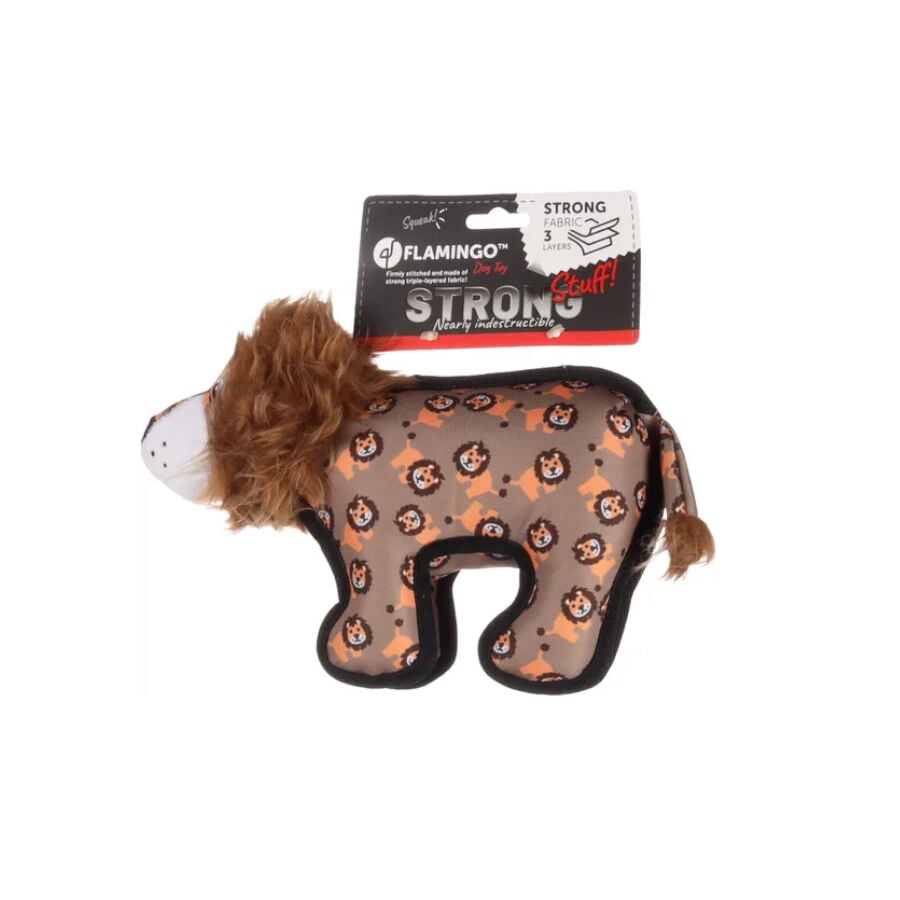 Flamingo Strong Stuff Le&atilde;o de Peluche Castanho para c&atilde;es, , large Imagem n&uacute;mero 2