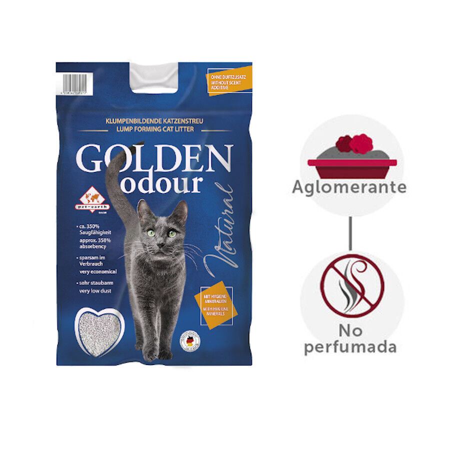 14 kg Golden Odour Areia Aglomerante Absorve Odores para gatos, , large Imagem n&uacute;mero 2