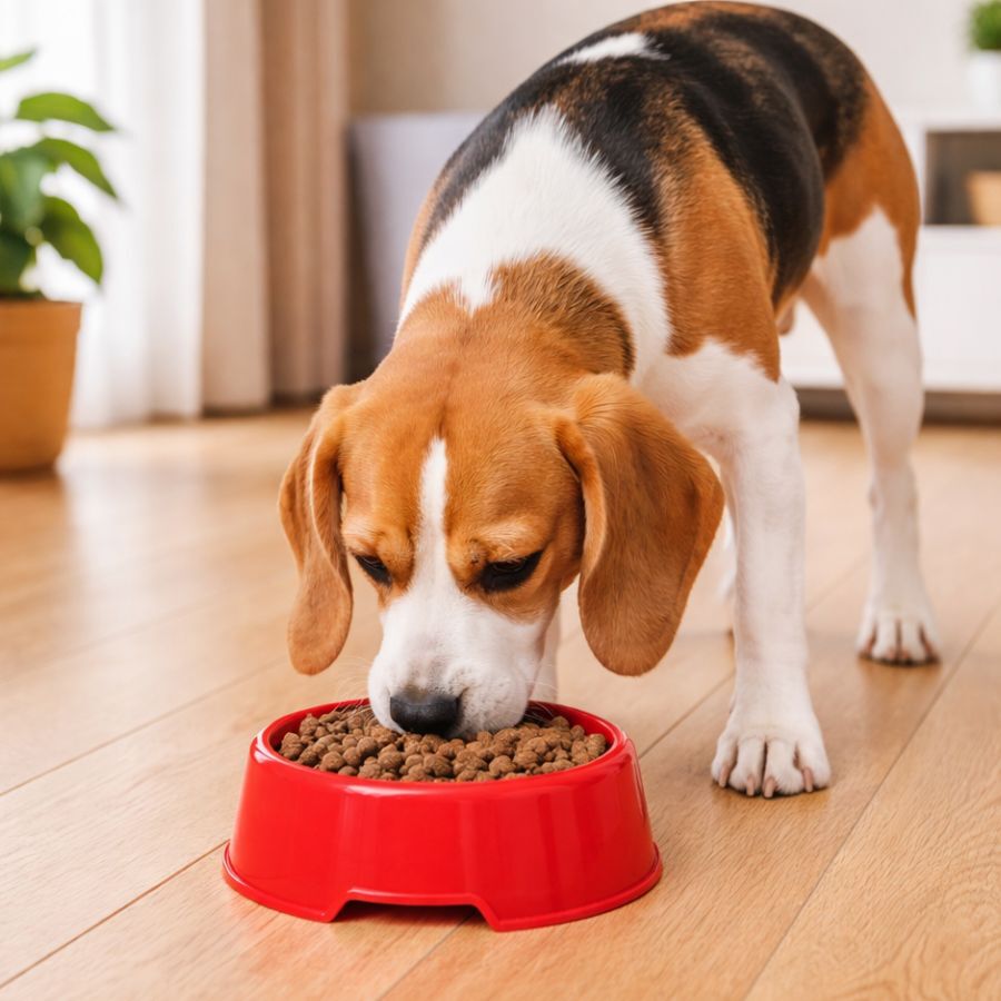Leeby Comedouro de Pl&aacute;stico Vermelho para c&atilde;es e gatos, , large Imagem n&uacute;mero 1