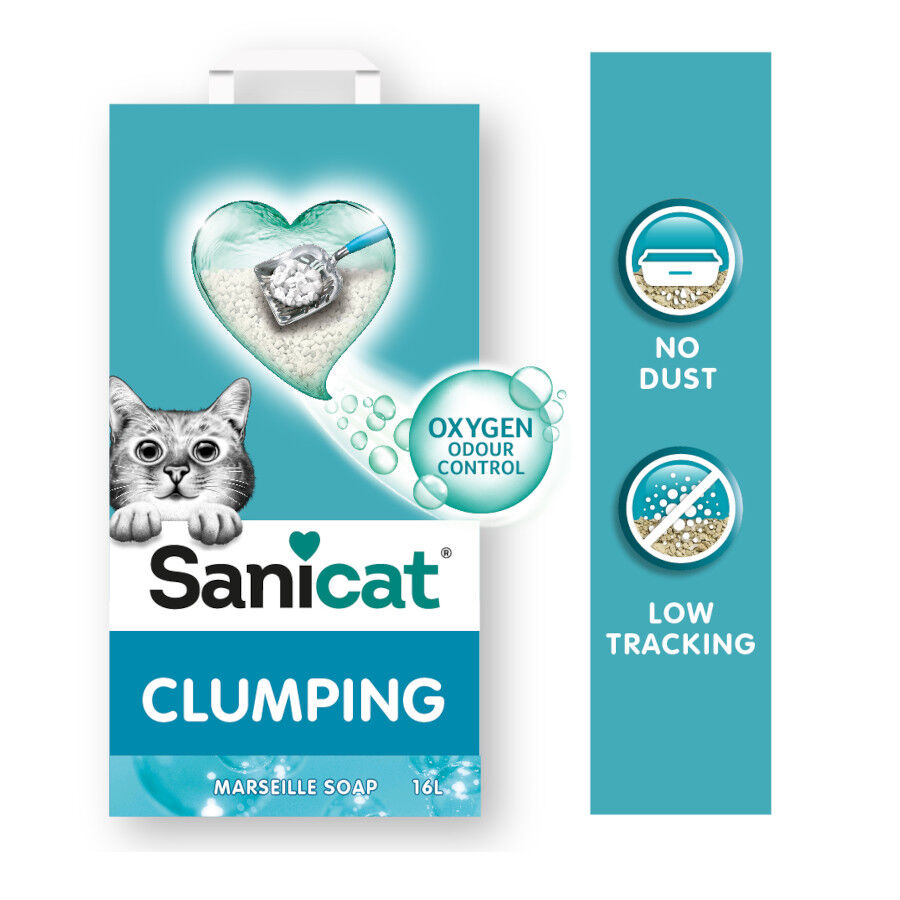 16 L Sanicat Marselha Areia Aglomerante para gatos, , large Imagem n&uacute;mero 3