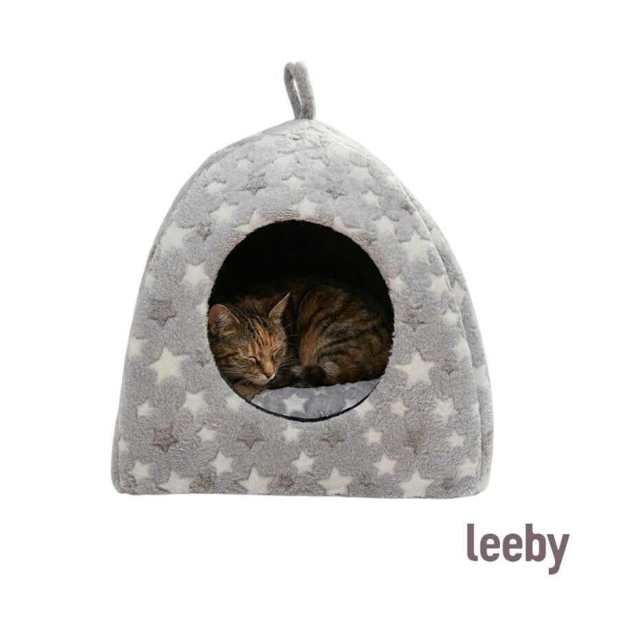 Leeby Cama igl&uacute; estrela cinzenta para gatos, , large Imagem n&uacute;mero 5