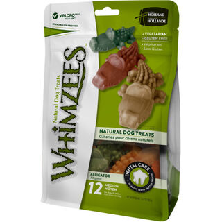 Whimzees Snacks Dentários Crocodilo para cães de raças médios