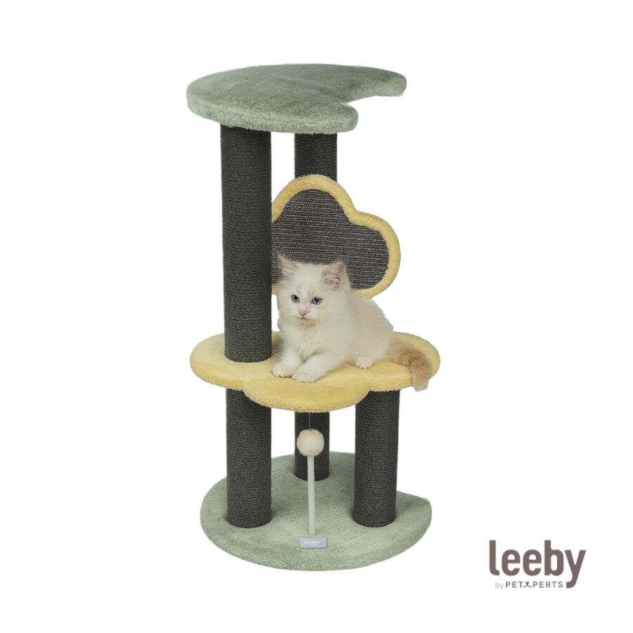 Leeby Karlo torre arranhador com brinquedo para gatitos, , large Imagem n&uacute;mero 2