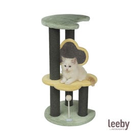 Leeby Karlo torre arranhador com brinquedo para gatitos