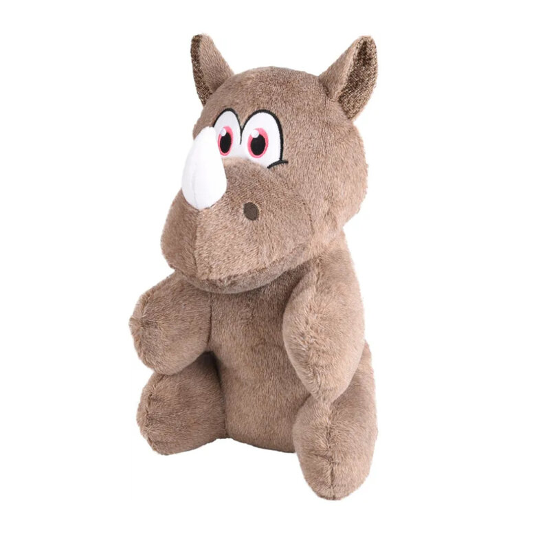 Flamingo Henny Rinoceronte Taupe de Peluche para cães,  Imagem número 1 Flamingo Henny Rinoceronte Taupe de Peluche para cães, , large Imagem número 1
