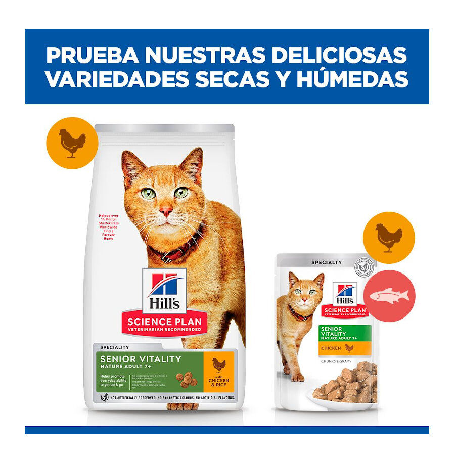 1.5 kg Hill's Science Plan Youthful Vitality Frango ra&ccedil;&atilde;o para gatos, , large Imagem n&uacute;mero 8