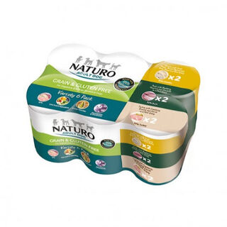 Naturo Grain Free latas para cães - Multipack 6