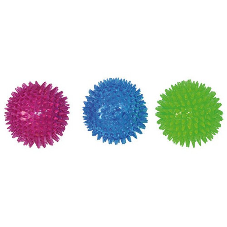 Flamingo Bola com espigões para cães,  Imagem número 1 Flamingo con pinchos pelota de perro Imagem número 1