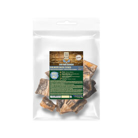 - True Origins Cubos de pele de salm&atilde;o Snack para c&atilde;es