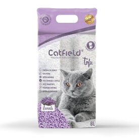 Catfield Tofu Areia Aglomerante Lavanda para gatos