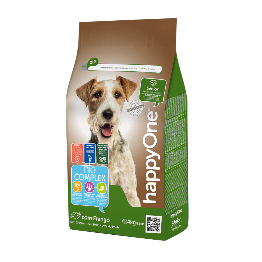 happyOne S&eacute;nior Ra&ccedil;&atilde;o de frango para C&atilde;es, , large Imagem n&uacute;mero 1