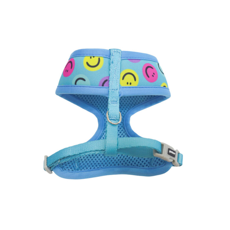 Gotoo Trela e peitoral estampado smile azul para gatos,  Imagem número 3 Gotoo Trela e peitoral estampado smile azul para gatos, , large Imagem número 3