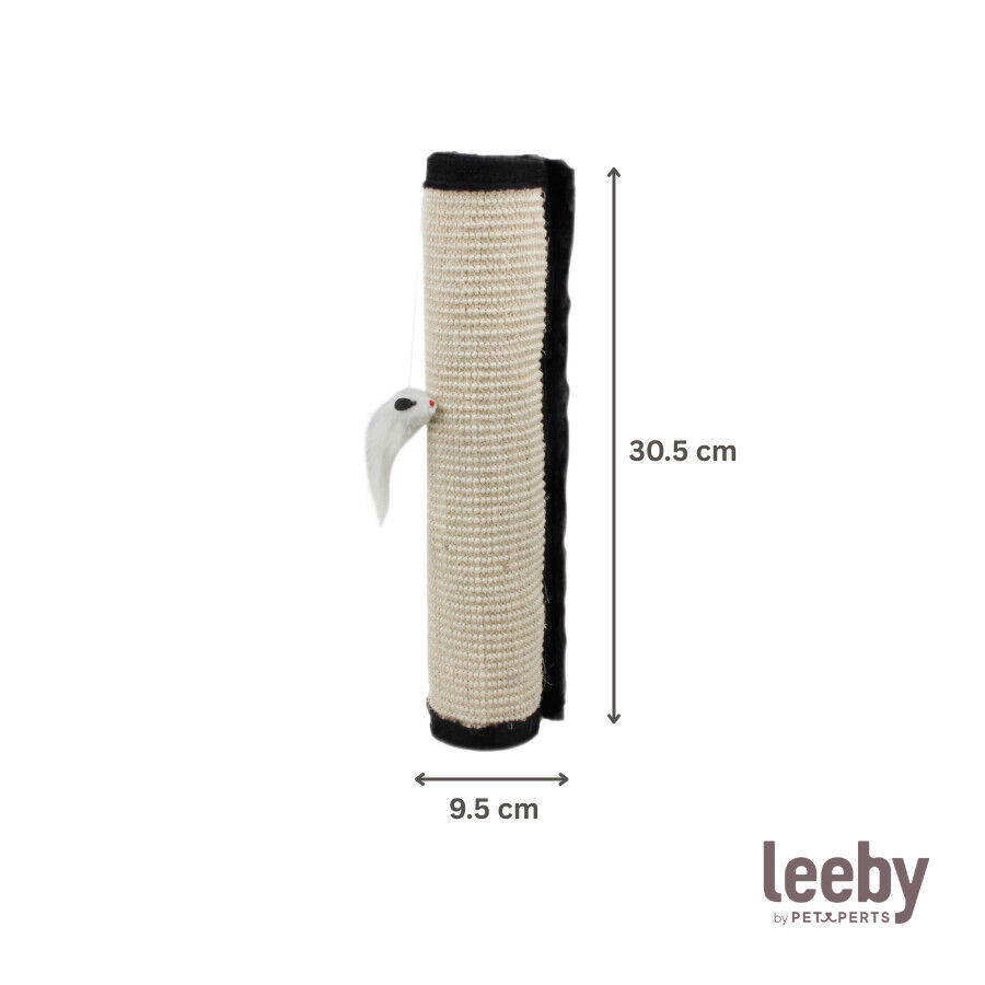 Leeby Tito arranhador para p&eacute; de mesa com brinquedo para gatos, , large Imagem n&uacute;mero 5