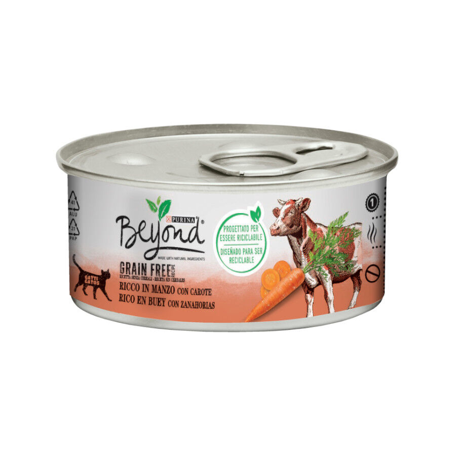 85 g Beyond Grain Free boi lata para gatos, , large Imagem n&uacute;mero 1