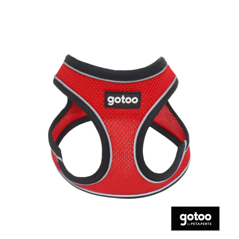 Gotoo Peitoral mesh vermelho refletor para cães,  Imagem número 2 Gotoo Peitoral mesh vermelho refletor para cães, , large Imagem número 2