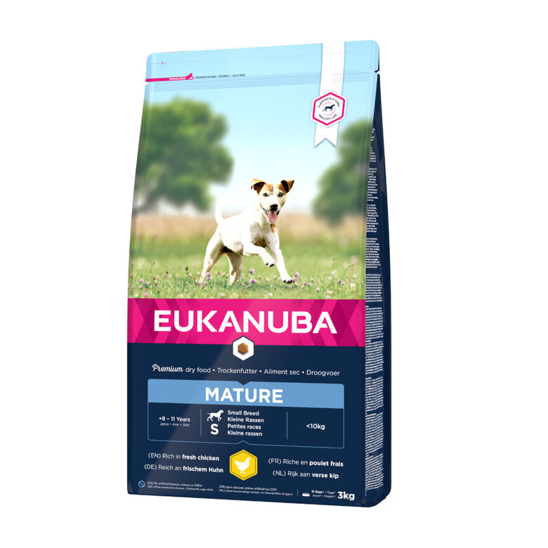 3 kg Eukanuba Mature&Senior S ração para cães pequenos,  Imagem número 2 3 kg Eukanuba Mature&Senior S ração para cães pequenos, , large Imagem número 2